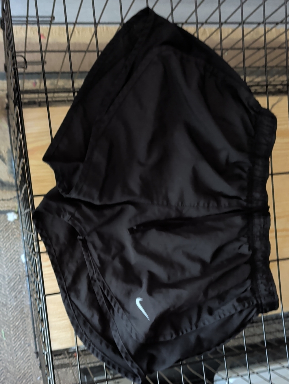 Nike Black Shorts with White Swoosh